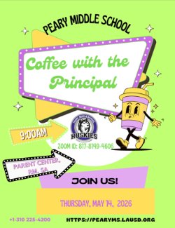 Join us for May 2026 Coffee with the Principal!